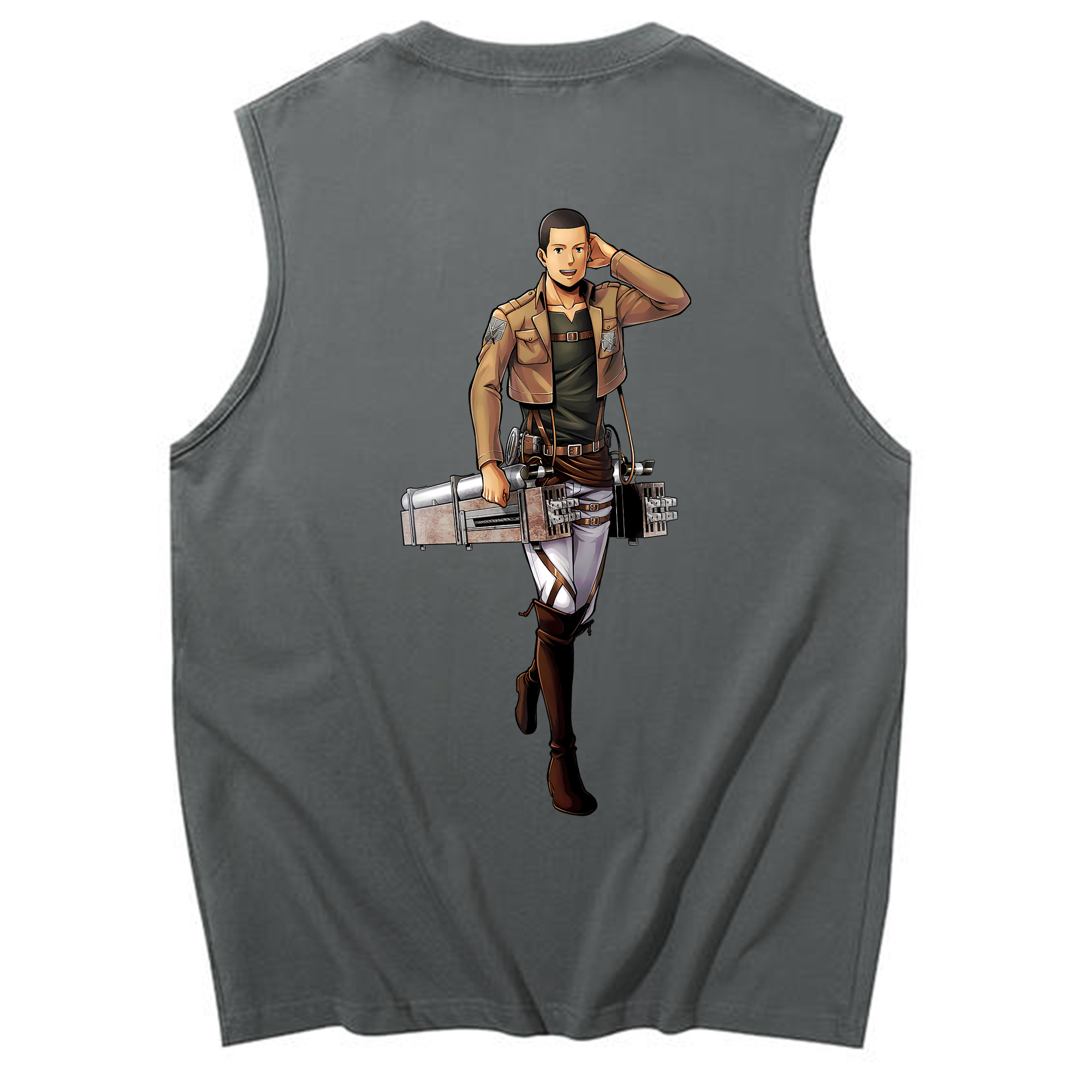 （画像用） 進撃の巨人 Attack on Titan コットン100％タンクトップ（背面プリント）